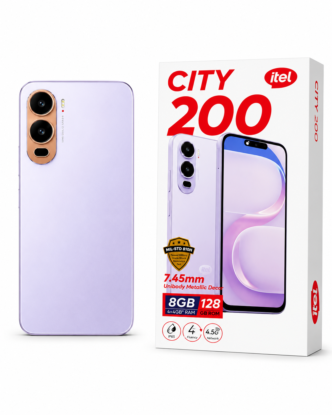 itel City 200 — Batterie 5000mAh | 8Go RAM 128Go | Livraison Gabon | Kadmarket Kadmarket